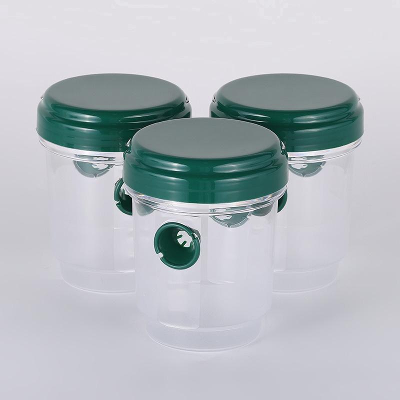 Clear Plastic Outdoor Insect Trap with Lid Fruit Fly Wasp Catcher Transparent Reusable Pest Control Tool for Home Garden Yard