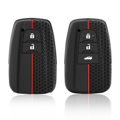 Housse de protection pour clé de voiture, pour Toyota CHR C-HR Prius RAV4 2016 – 2019, 2 3 4 boutons, télécommande sans clé