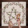 Tarots Card Tablecloth Altars Cloth Pentagrams Astrologys Tablecloth Divinations Card Mat Tapestry Wall Decors