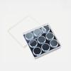 9 Slot Crystals Display Box with Sturdy Acrylic and Soft Interior Accessory for Jewelry and Gemstones Presentation