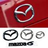 Plastic Car Front Trunk Emblem for Mazda 6 Mazda6 Steering Wheel Badge 3D Body Replaced Sticker Rear Tail Refitting Decoration