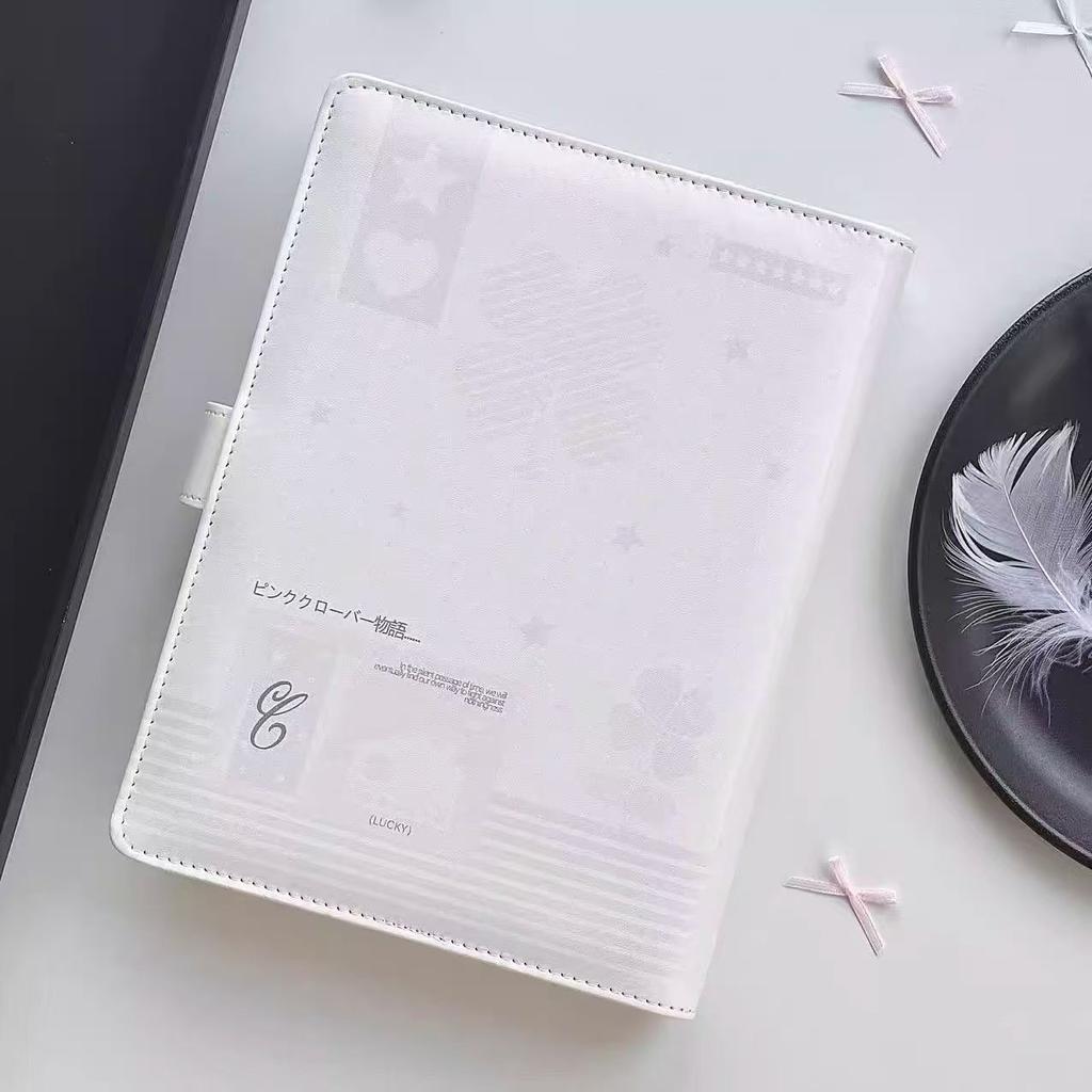 MINKYS PU-Leder Engelsflügel Niedlich A5 Kpop Fotokarten Sammelordner Idol Fotokartenbuch Idol Aufbewahrungsalbum Schreibwaren
