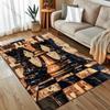 1PC Retro Chess  Art Pattern Carpet for Living Room Bedroom Bedside Sofa Floor Mat Modern Home Decor Area Rug Large Size