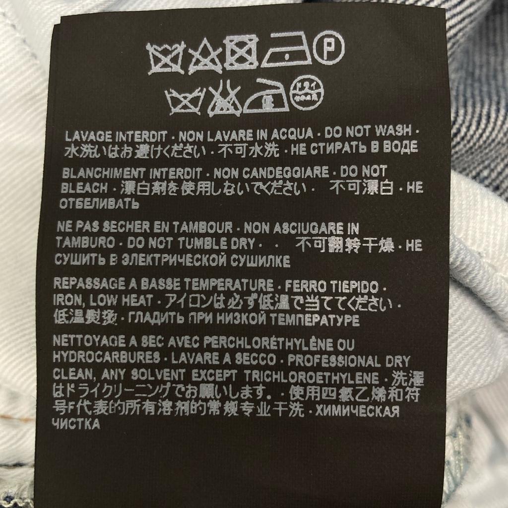 Saint Laurent Paris 527494 18 Years Old Indigo Crushed Denim Pants Bottoms 30 IndigoUsed