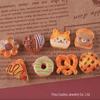 Simulation Food Play: Bread, Cake, Kitten, Bear, Toast & Donut Resin Jewelry Accessories