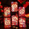 6pcs Cartoon Chinese New Year Red Envelopes Blessing Lucky Money Bags  Party Gifts