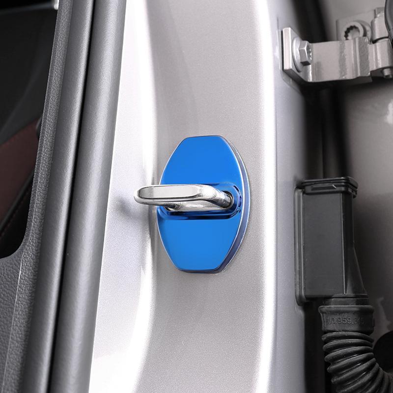 4pcs Car Styling Door Lock Cover for Skoda Octavia Fabia Yeti Citigo Rapid A7 2013 2014 2015 2016 2017 2018 Auto Accessories