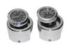 7/8' Motorfiets Stuurbevestiging Kwarts Klok Thermometer Motorfiets Horloge Waterdicht Moto Motorfiets Stuurbevestiging Wijzerplaat Klok