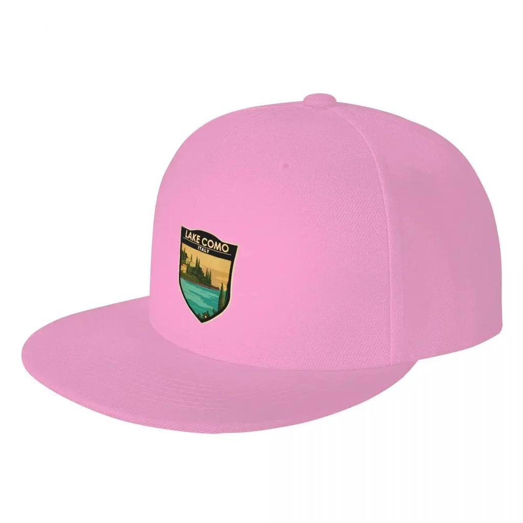 Lake Como Italy Travel Badge Baseball Cap custom Hat Beach Outing Brand Unisex cap Womens Hats For The Sun Unisexs