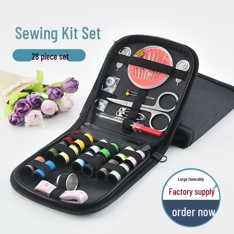 Cross-Border 28-Piece Portable Multifunctional Sewing Kit