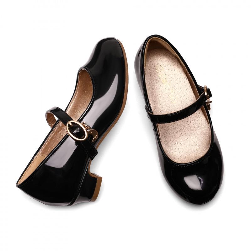 2026 נעלי נסיכה שחורות מרי ג'יין עקב נמוך לילדות
