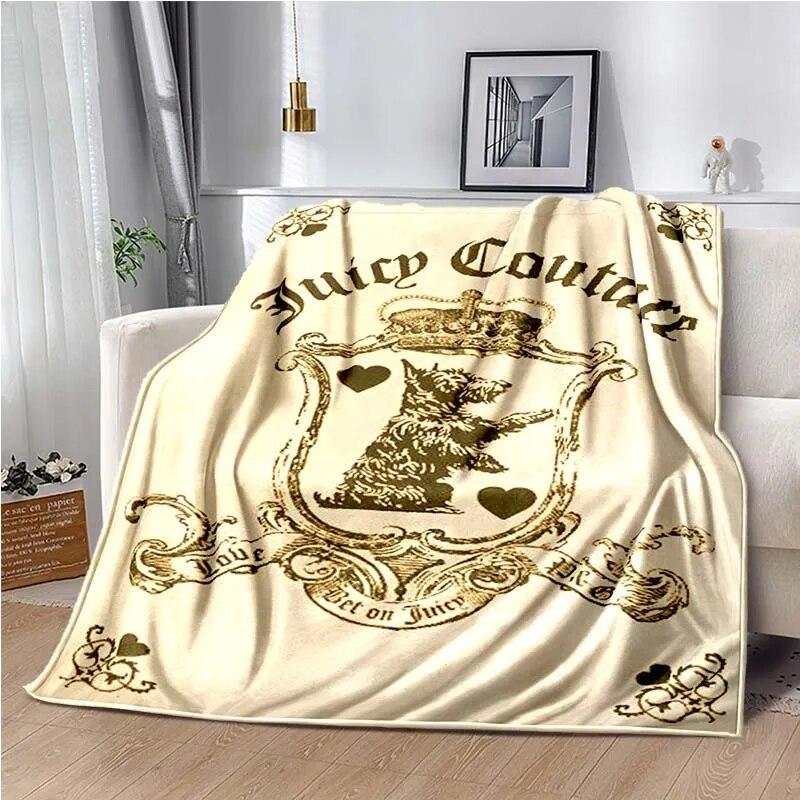 

Juicy Couture модное брендовое одеяло, фланелевое мягкое теплое одеяло для спальни, кровати, дивана, модное одеяло для подарка на все сезоны