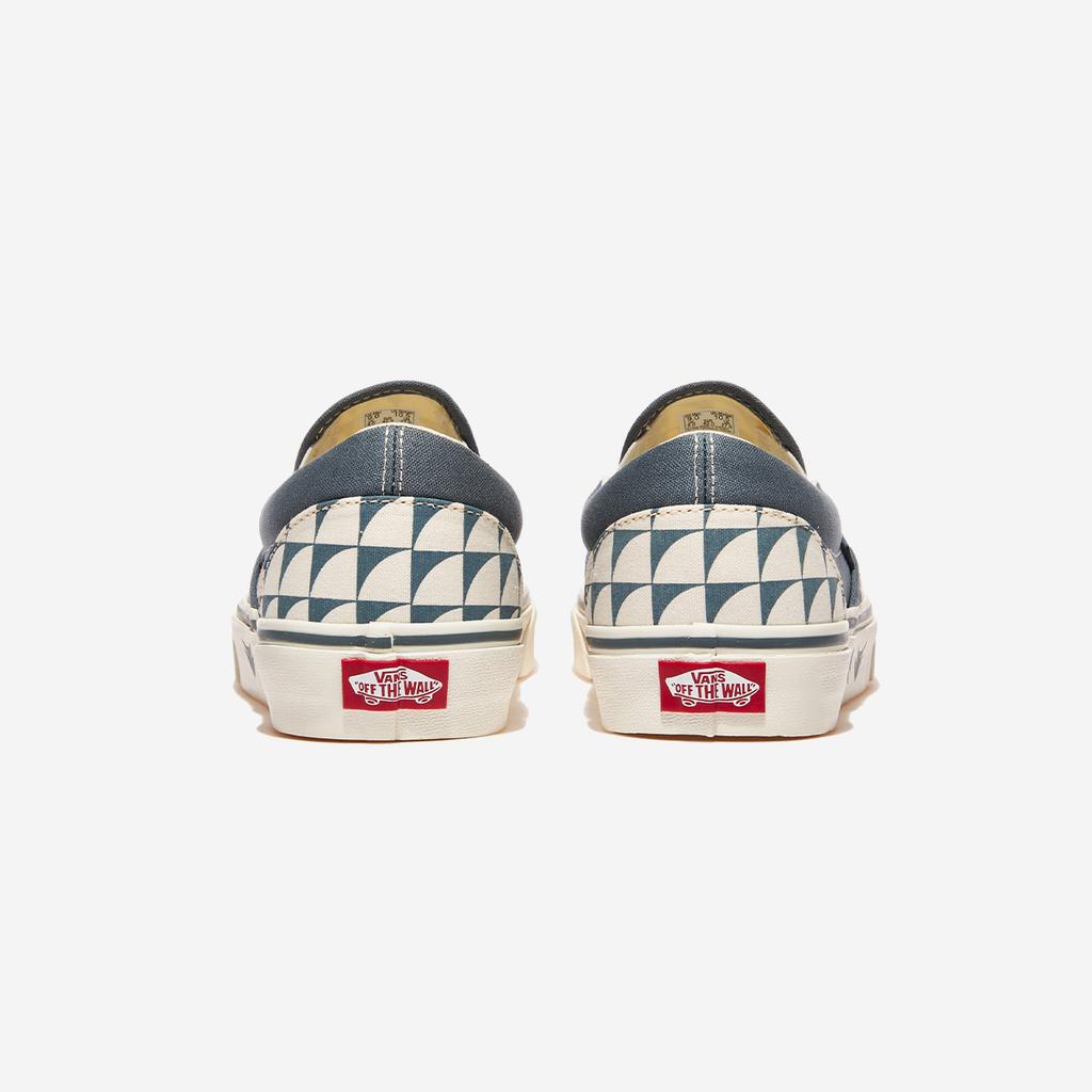 [Vans] Classic Slip-On - Checkerboard Blue/Marshmallow, VN000CT57Z2, 1010110088, Popular Korean Shoes