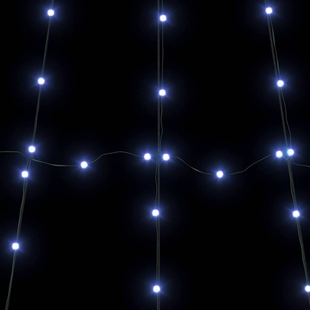 LED Christmas Tree with Ground Spikes Blue 511 cm Metal