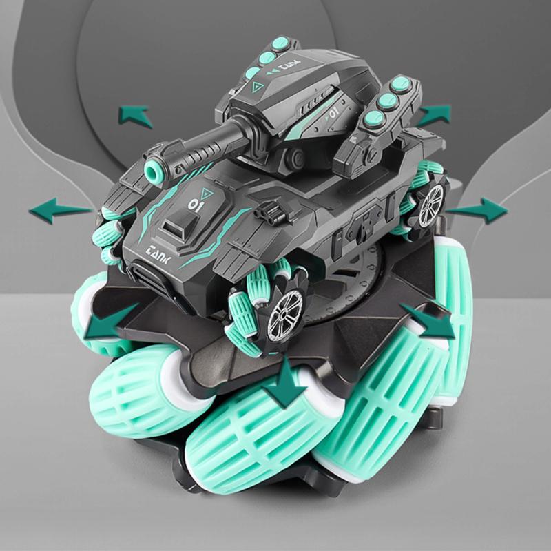 2.4g Remote Control Tank Car Gesture Sensing 360 Degree Rotation Drift Water-bomb Tank Car Toy For