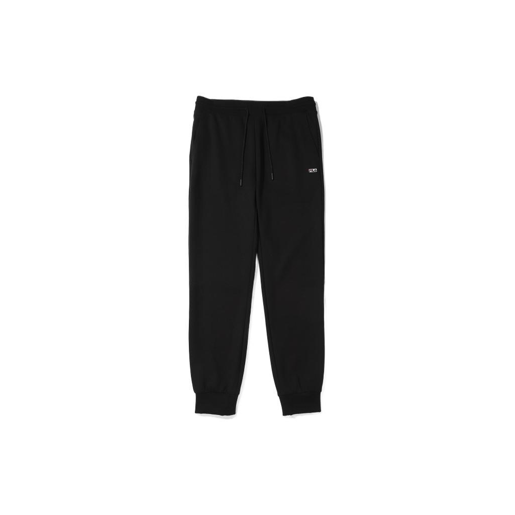 FILA Knitted Sweatpants Unisex Black Moderate Cuffed Pants FS2FPE3102X-BLK 085