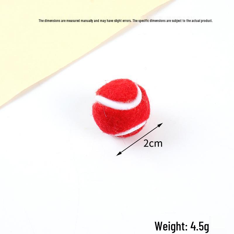 Hot-Selling Tennis Keychain Pendant: Simulation Tennis Toy Photography Prop