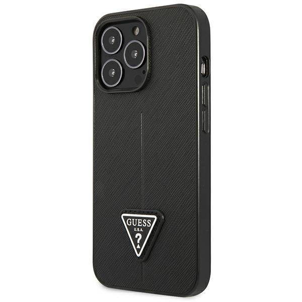 Guess Guhcp14Lpsatlk Iphone 14 Pro 6,1 Czarny/Black Hardcase Saffianotriangle Logo