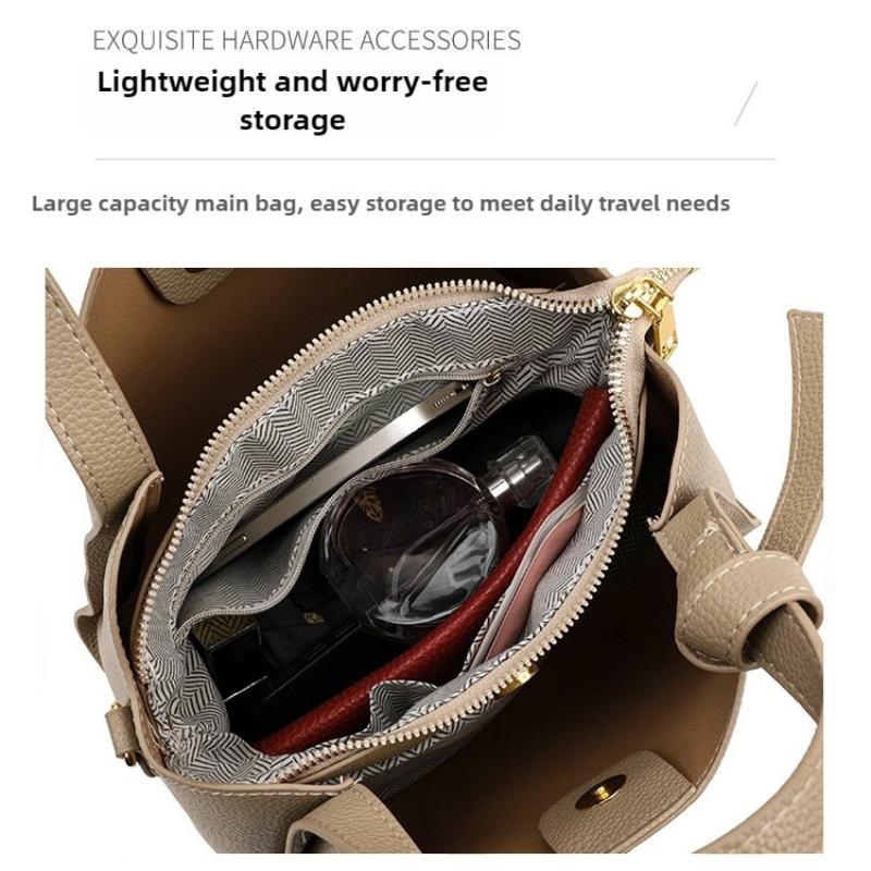 Genți de umăr tip bucket la modă pentru femei, genți messenger crossbody din piele PU de lux de designer, poșetă de mână casual cu culoare solidă pentru doamne