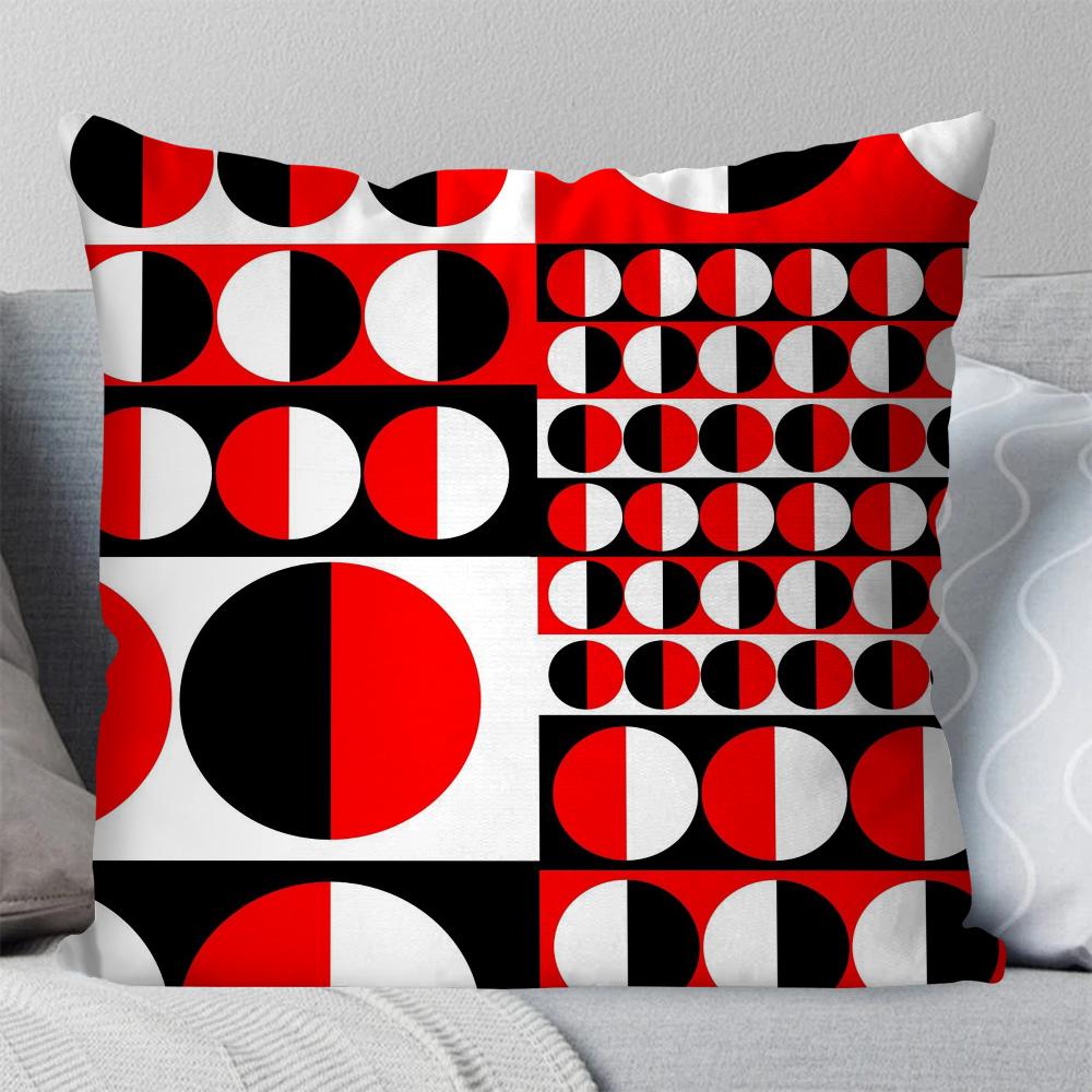1pc Abstract Geometric Printing Pattern Pillow Case Square Pillow Bedroom Sofa Leisure ComfortCarLivingRoomHome Decoration 40X40 16x16Inch