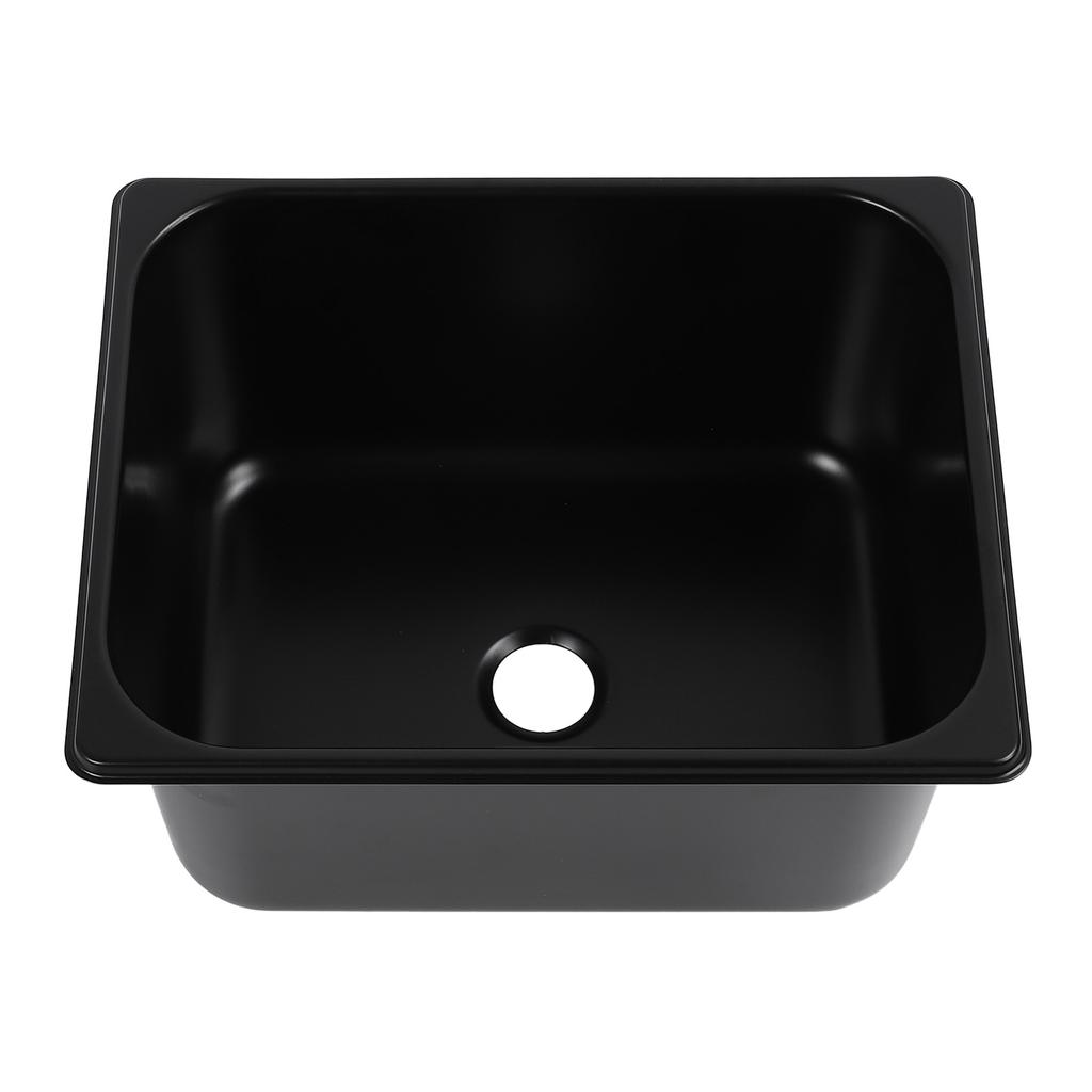 320 X 260 X 150mm RV Sink 304 Stainless Steel Square Kitchen Bathroom Wash Basin Sink with 40mm Outlet for Caravan Food