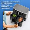 Air Fryer Rack for Dual Air Fryer Stainless Steel Food Dehydrator Rack Toast Rack Grill Air Fryer Accessories