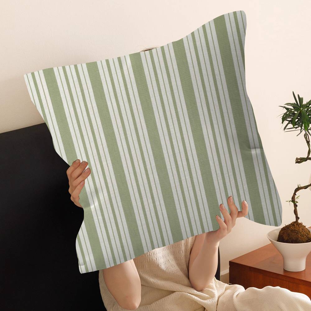 Fashion Stripes Design Art Pink Color Personalized Pillow Dust Cover Bedroom Kids Party Decoration Pillowcase Birthday Gift