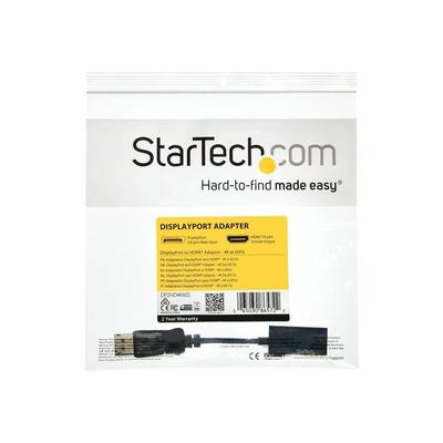 DisplayPort To HDMI Adapter - STARTECH.COM - Ultra HD 4K 60Hz - M/F - Black