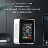 5 w 1 Detektor Dwutlenek węgla Formaldehyd TVOC Detektor temperatury i wilgotności Detektor podczerwieni LCD