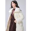 Qiushui Yiren Women's 2024 Winter Stand Collar Down Jacket with Frog Button Accent