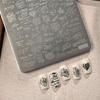 Multifunctional Stainless Steel Nails Plate Heart Themed Manicure Stamping Plate Perfect for Home and Salon Manicure Use