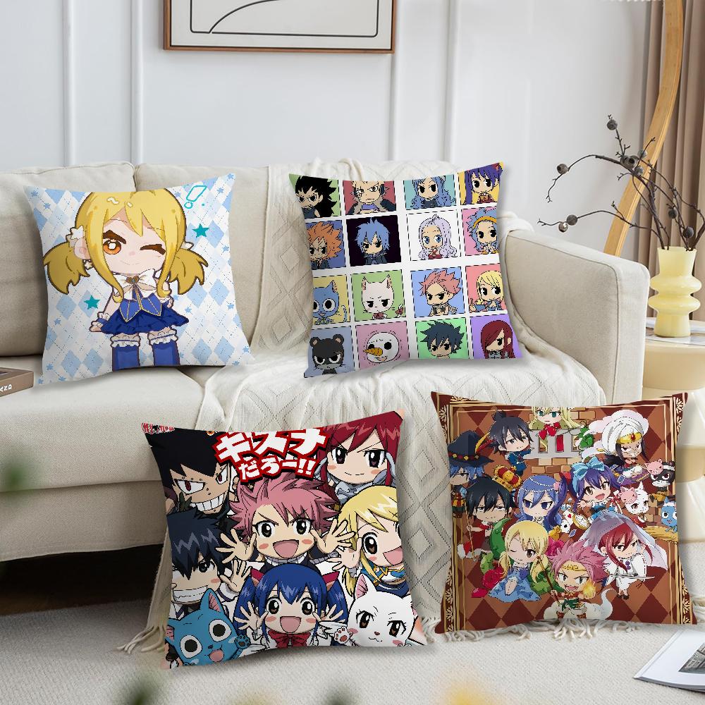 anime kawaii fFAIRY cute tTAIL chibi lucy Comfortable soft Pillow Case for Sofa Living Room Home Decor Protective Covers