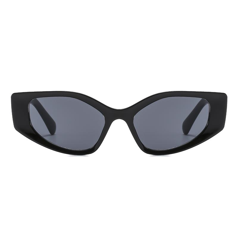 Vintage Retro Thick Frame Polygonal Sunglasses Women Latest Vintage Punk Cat Eyes Stylish Sun Eyeglasses UV400 Summer Shade Eyeglasses