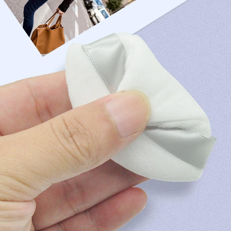 Dreieckiger Puderquasten-Samt, Mini-Make-up-Schwamm für das Gesicht, Kosmetik, weicher Puderquasten-Gesichtspuderquaste aus Baumwolle, waschbar, leicht