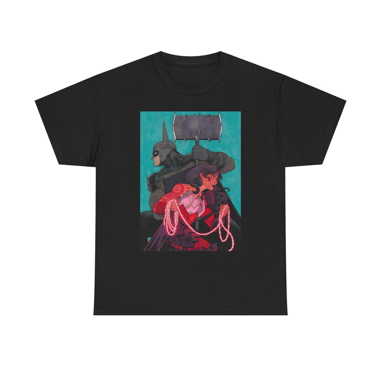 Absolute Bat & Wonder Woman Unisex Tee 3XL