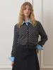 Eight Days A Week Wool Dot Cardigan Charcoal Ad652