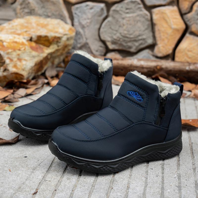 Snow Boots Men's and Women's Winter Large Size New Women's Platform Cotton Shoes Piled Thickened Cotton Boots