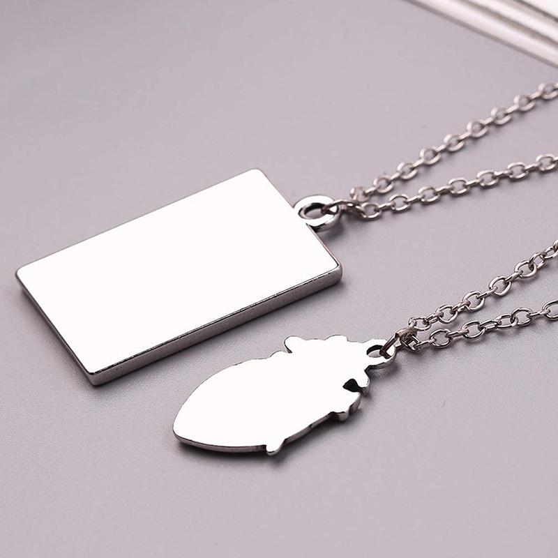 2 Peças/Conjunto Colar Pingente Coração Anatômico Casal Quebra-cabeça Presente de Dia dos Namorados