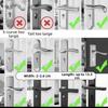Love Heart Christmas Door Handle Covers Santa Claus Christmas Decorations  Bathroom Door
