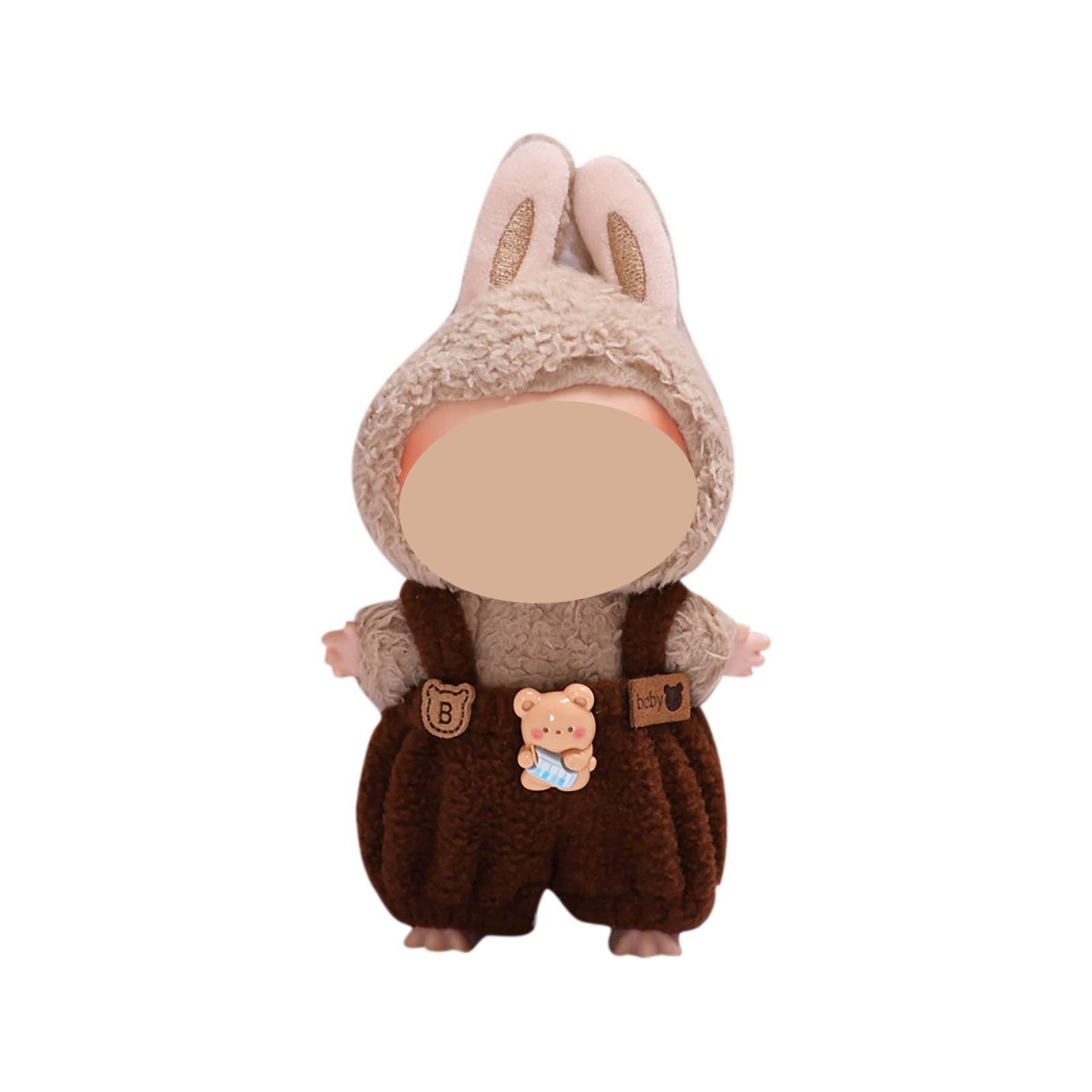 

Забавная одежда для кукол, плюшевые игрушки в стиле аниме и милые аксессуары,милые куклы одежда One Size кофейный