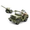 Sluban Allied Jeep with Anti-aircraft Weapons - Building Toy, M