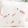 1 Pc Easter Decorative Pillow Cover Rabbit Tufted Embroidery Egg Spring Summer Gift Living Room Sofa Home Decor
