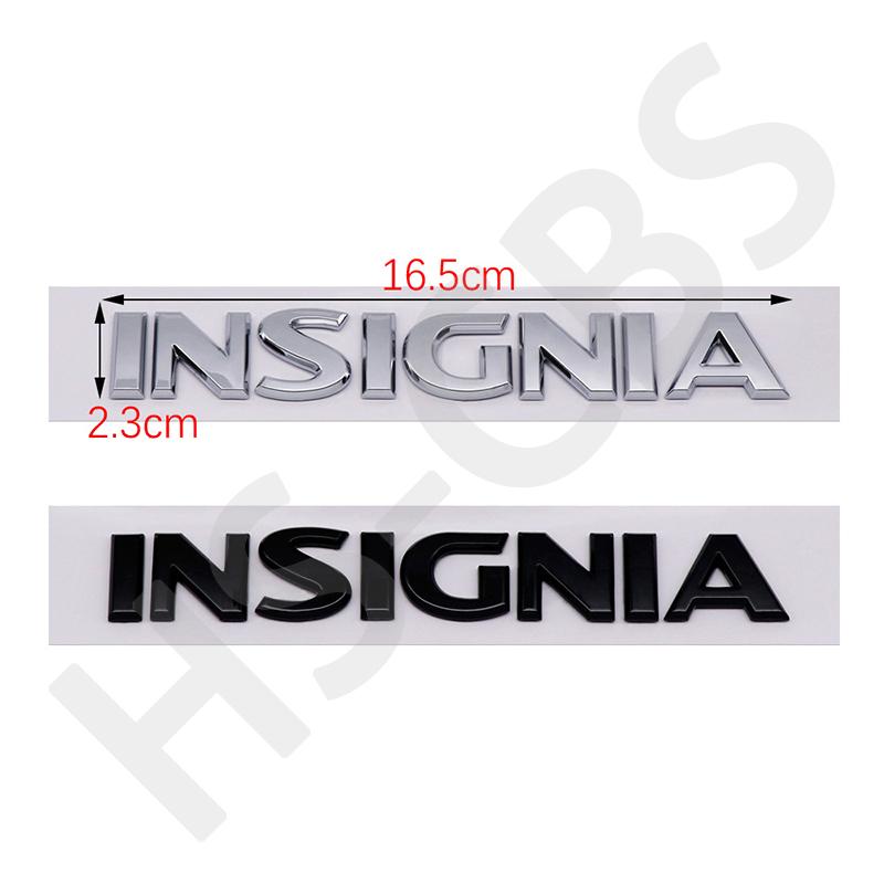 INSIGNIA Emblemat z Logo Litery Odznaka Naklejka na Tylną Klapę Bagażnika Błotnik Samochodu Naklejki na Klapę Bagażnika dla Insignia GTC OPC, Naklejka na Zewnętrzne Nadwozie