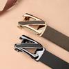 New Genuine Leather Automatic Buckle Belt for Middle Aged and Young Men Fashionable Business Casual Cowhide Belt Simple Jeans Belt