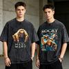 Hohe Qualität Baumwolle Projekt Hail Mary T-Shirt Herren Vintage Gewaschen Cartoon Kurzarm T-Shirt Rundhals Grace Rocky T-Shirts Männlich