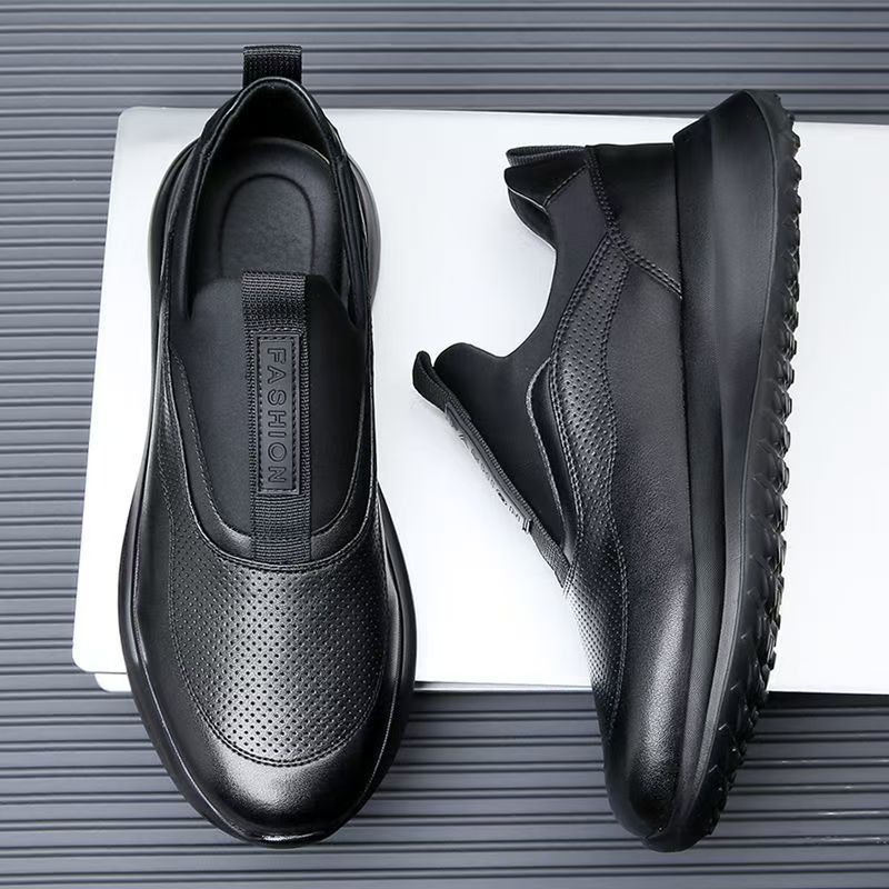 2025 New Black Series Casual Shoes for Men's Low Top Comfortable Soft Running and Sports Shoes Zapatillas Deportivas