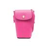 Épure 9 2023 Valentines Day Edition Solid Color Snap Closure Leather Shoulder Crossbody Phone Bag Women Bags Pink 34193HYZ319