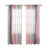 Modern Gradient Color Tulle Curtains Living Room Decoration Ombre Voile Window Drapes Kitchen Bedroom Panels Curtain With Eyelet Sheer Polyester