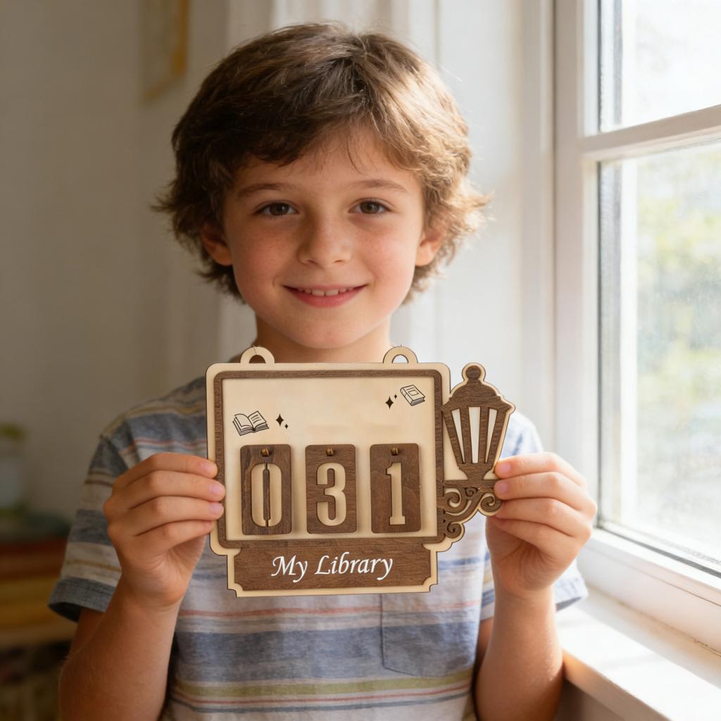 Books Read This Year Counter, Book Counter Sign For Challenge, Books Read , Bookish Gifts For Book Lovers, Librarian, Reader, Women, Shelf Decor