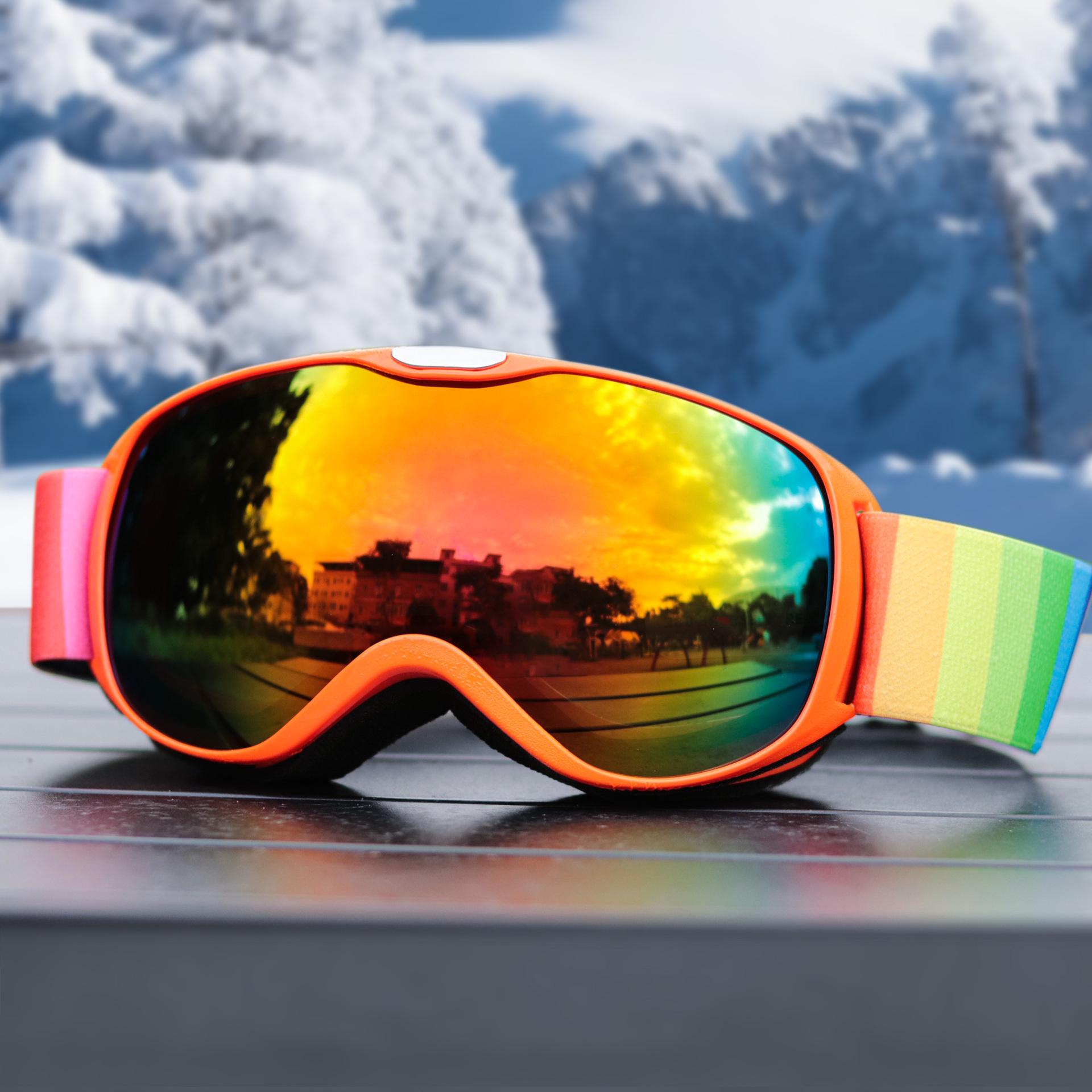 

Детские двухслойные горнолыжные очки и очки для альпинизма с защитой от запотевания для зимних видов спорта